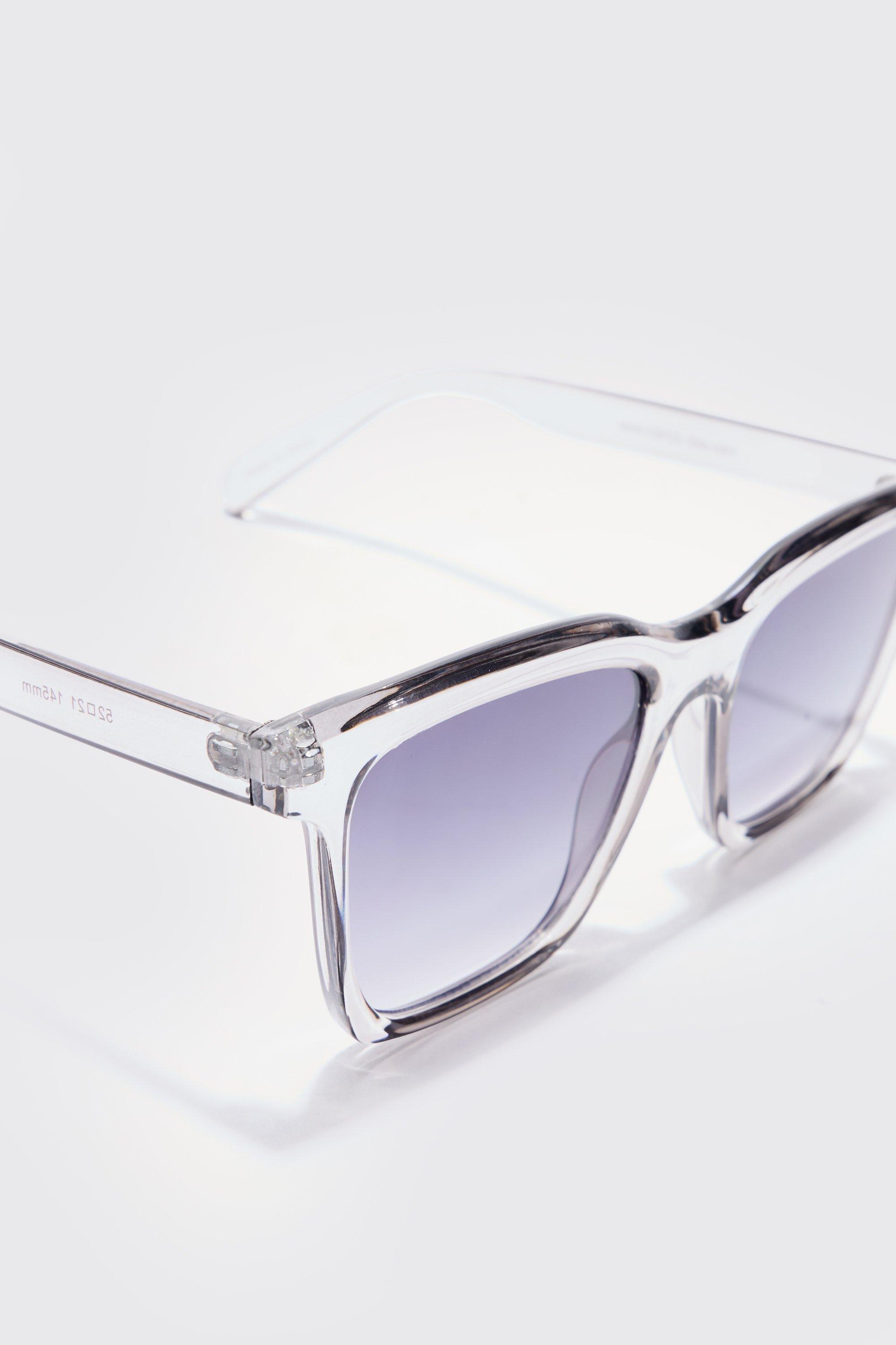 Lunettes de soleil transparentes en plastique boohoo FR