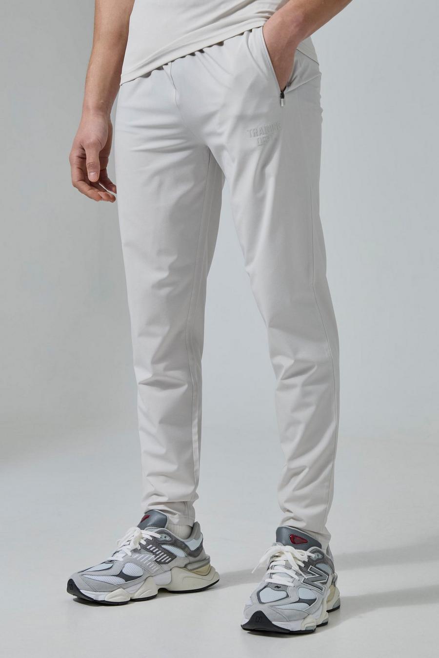 Pantalón deportivo Active de tela elástica, Light grey image number 1