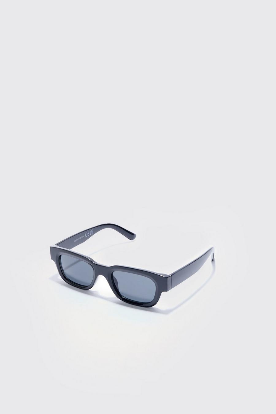 Black Fyrkantiga solglasögon med bågar image number 1