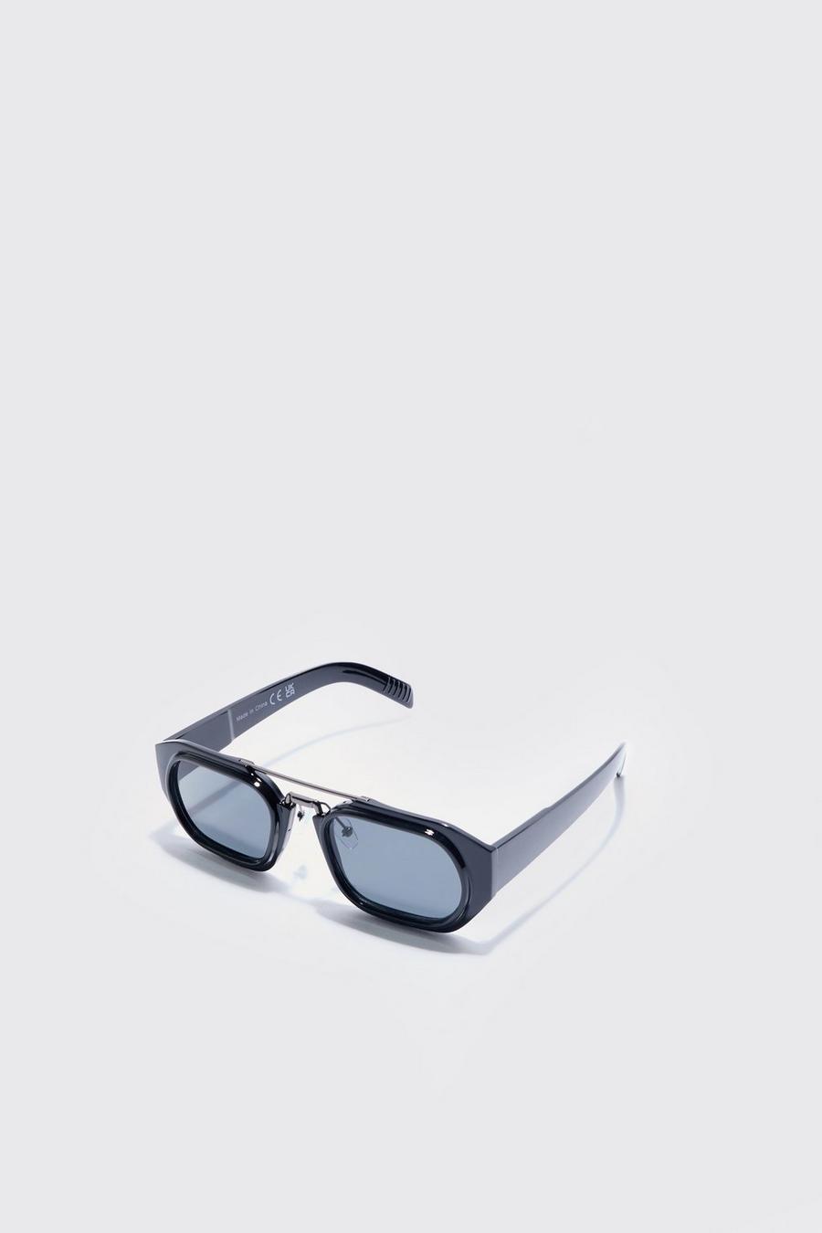 Black Square Frame Sunglasses image number 1