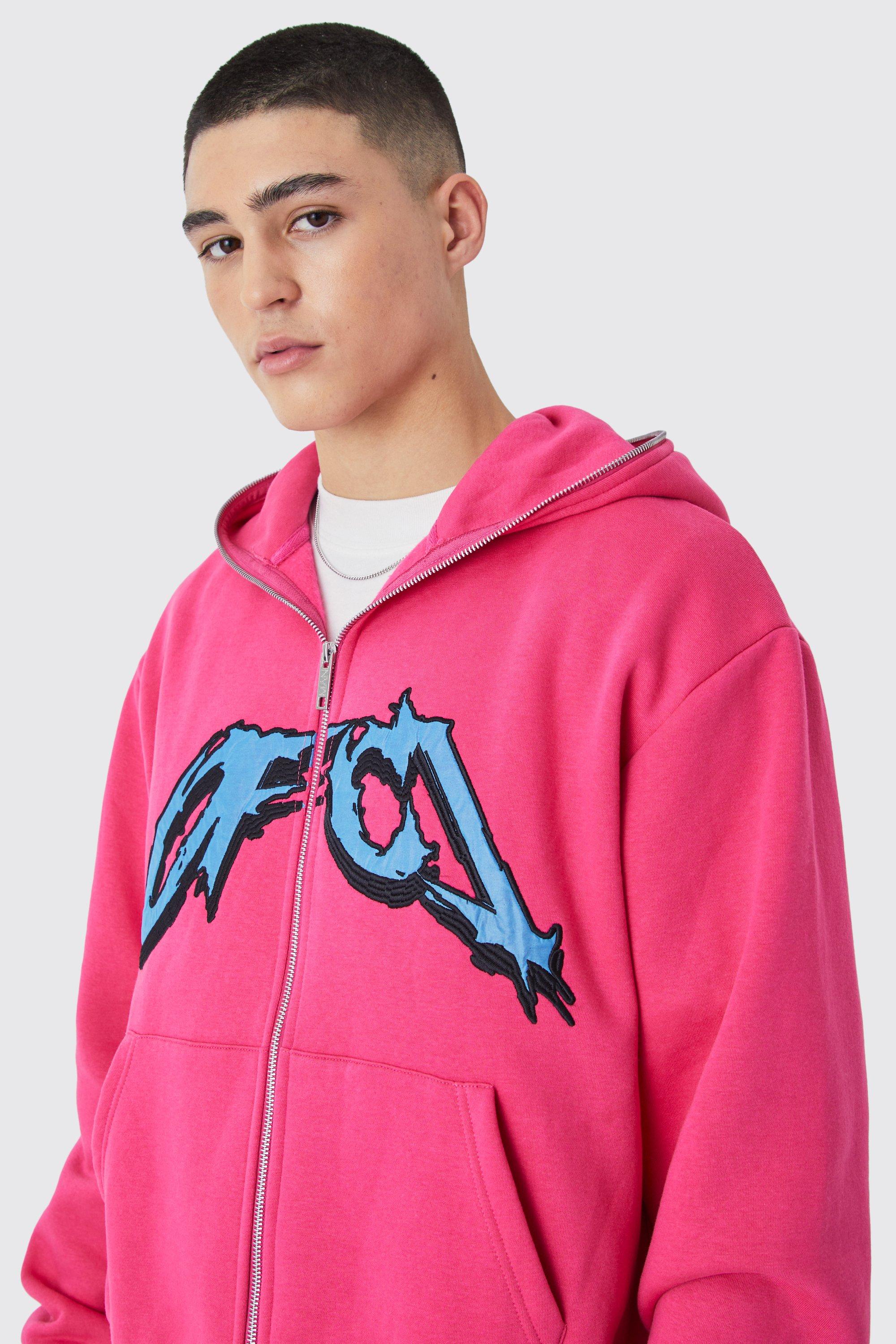 Kastiger Oversize Satin Hoodie mit ReiBverschluss boohoo DE