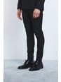 Black Super Skinny Fixed Waist Tailored Trousers