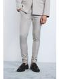 Stone Super Skinny Fixed Waist Tailored Trousers