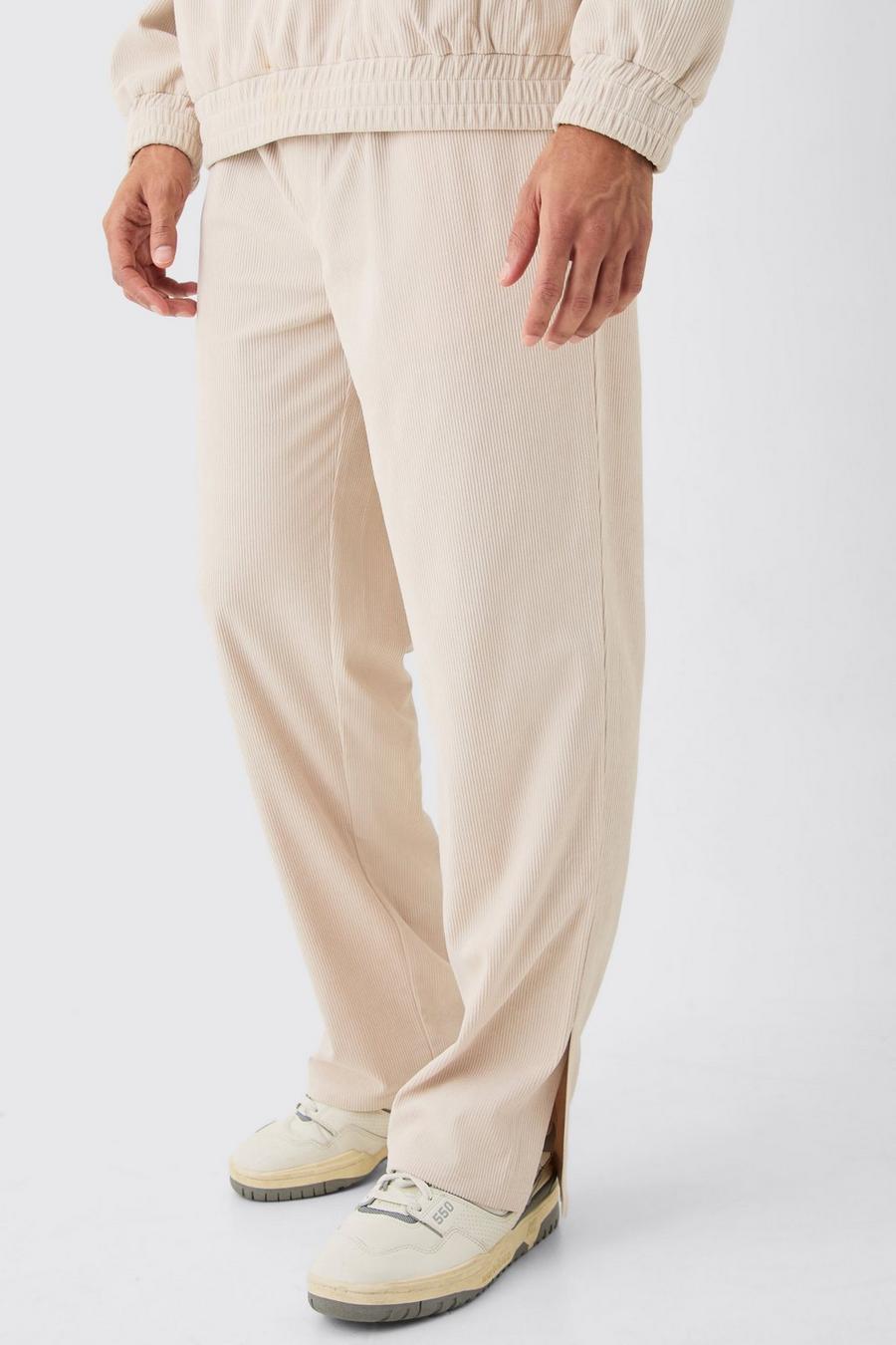Pantalon habillé en velours côtelé, Sand image number 1