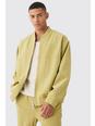 Giacca Bomber Smart lunga in velluto a coste, Chartreuse