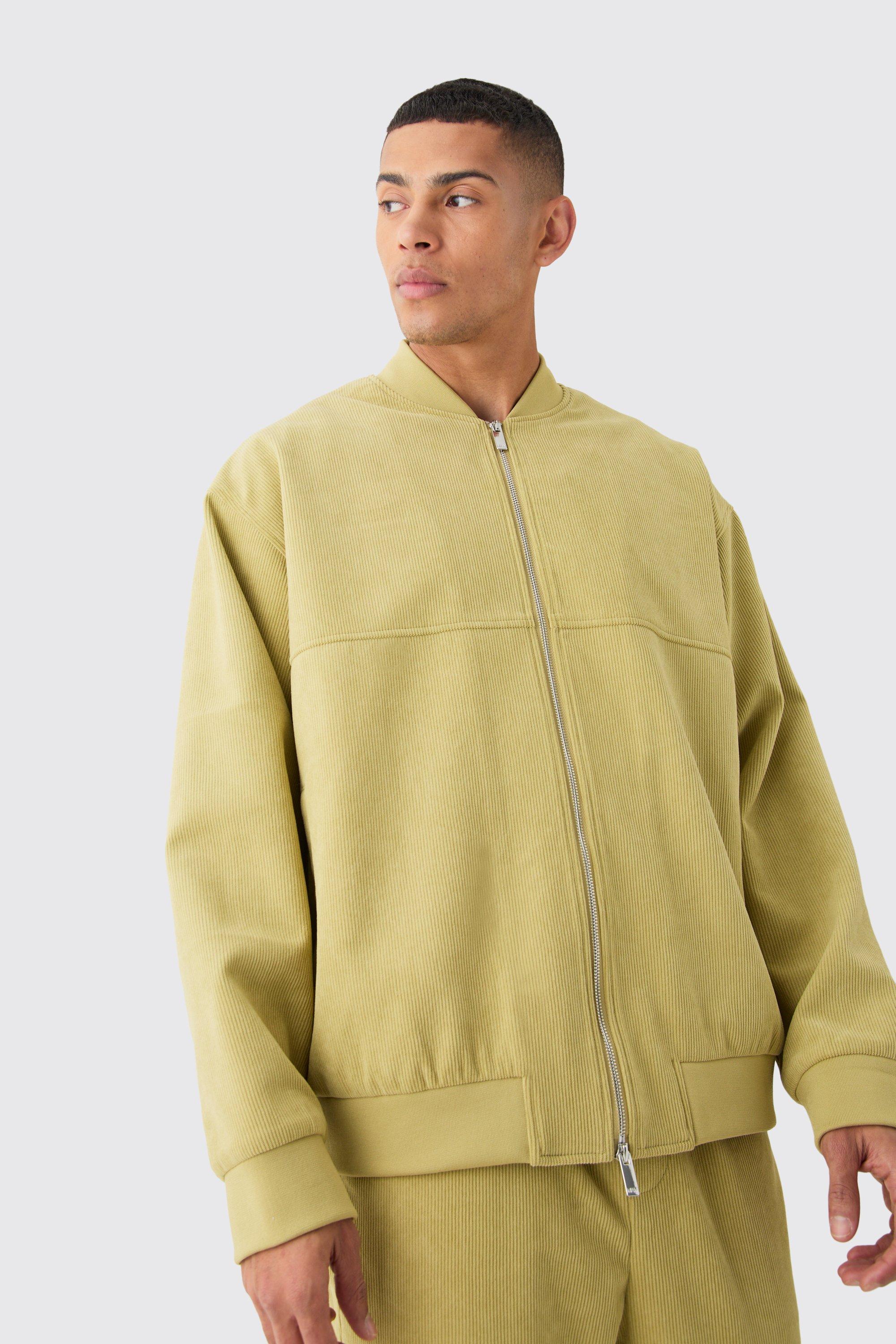 Corduroy Oversized Bomber Jacket