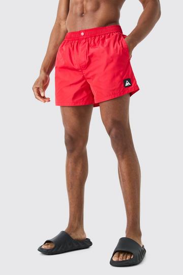 Short Length Popper Man Triangle Swim Short red