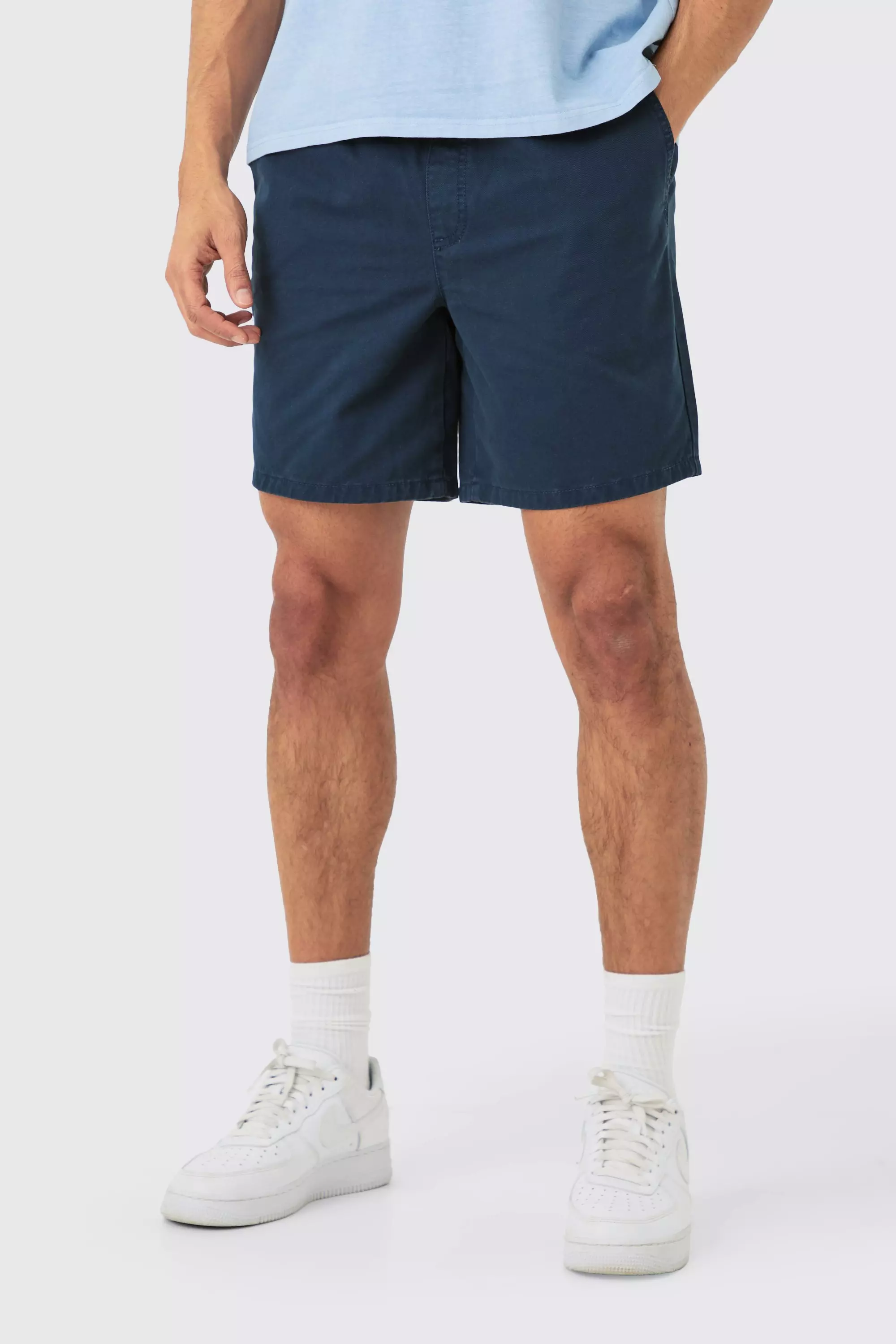 Mens elasticated waist chino shorts shop