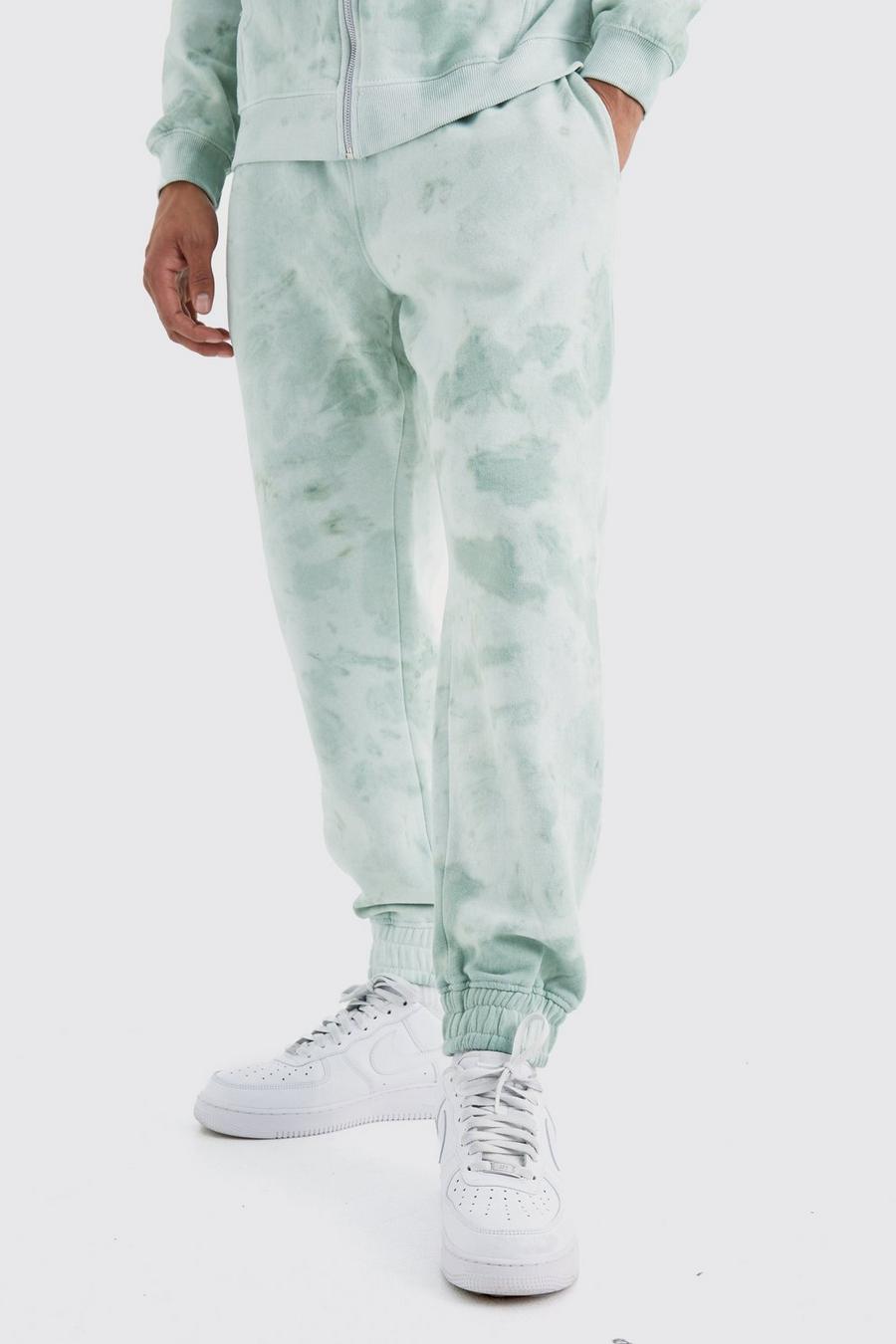 Pantaloni tuta Core in fantasia tie dye, Sage