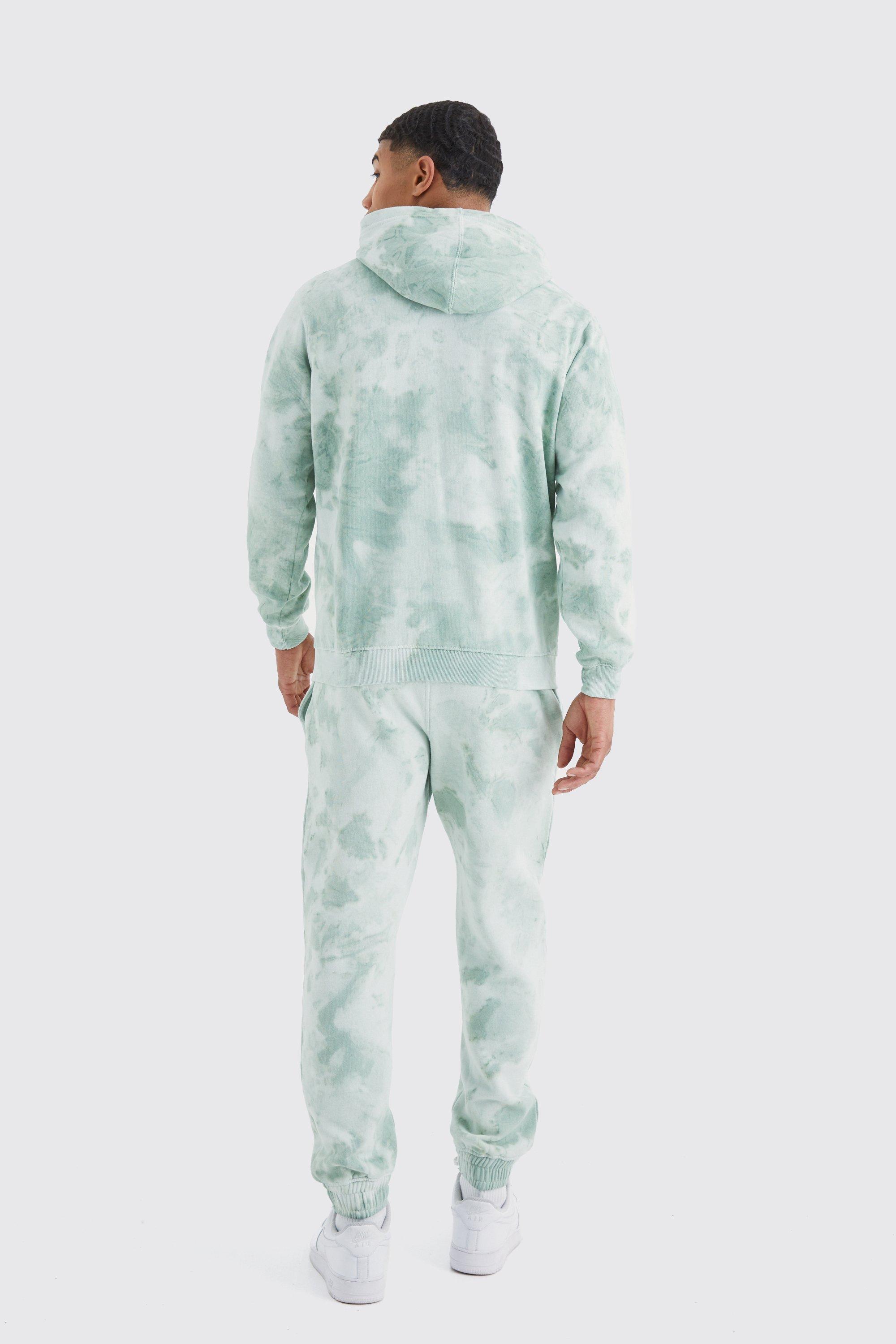 Men's Zip Up Tie Dye Hoodie | Boohoo UK