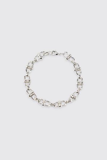 Chain Detail Bracelet silver