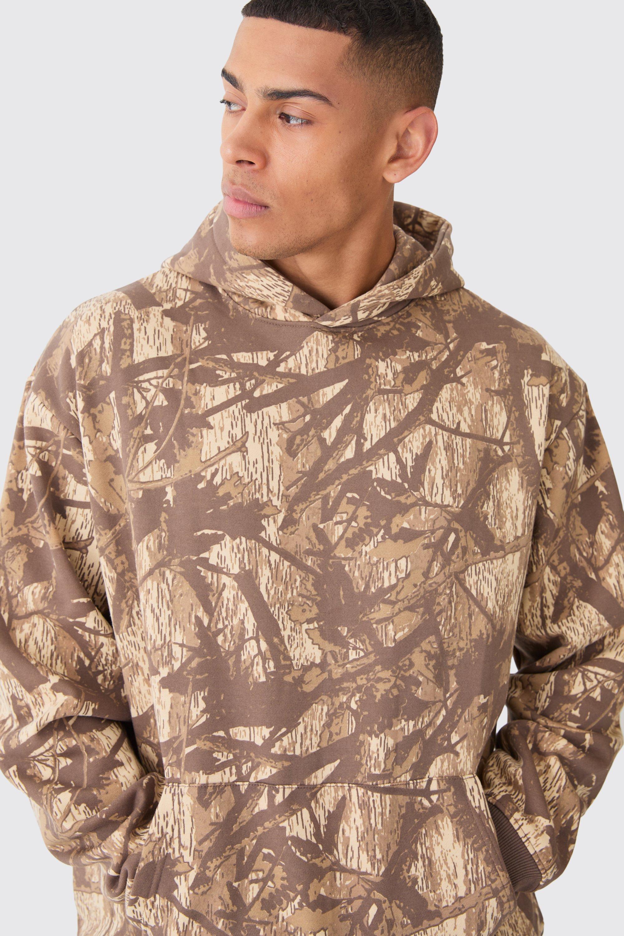 Brown store camo hoodie