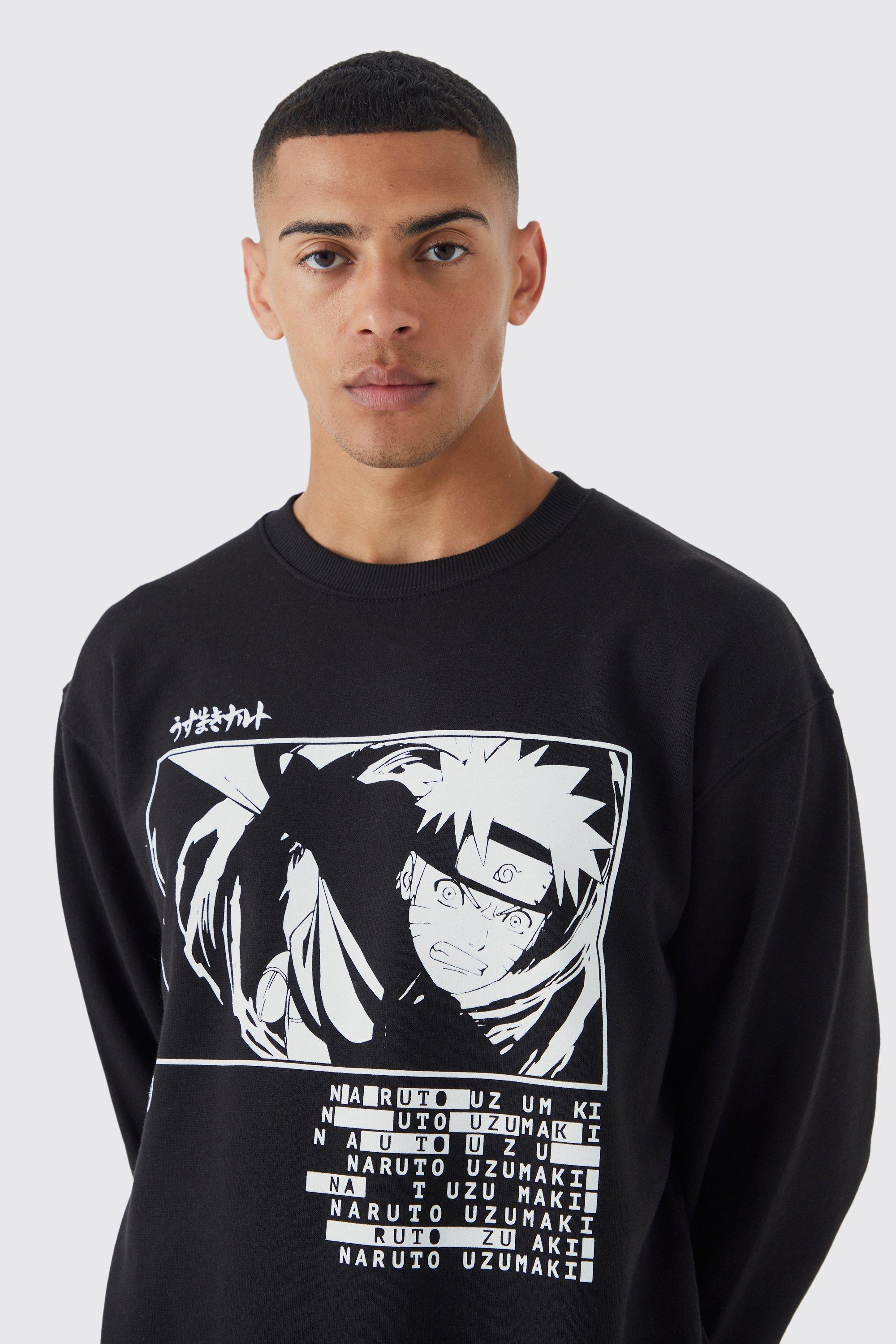 Oversized Naruto Anime License Sweatshirt