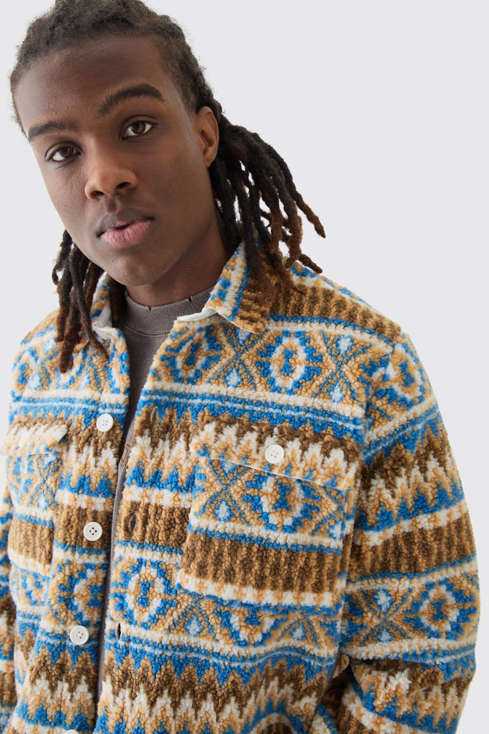 Mustard borg jacket best sale