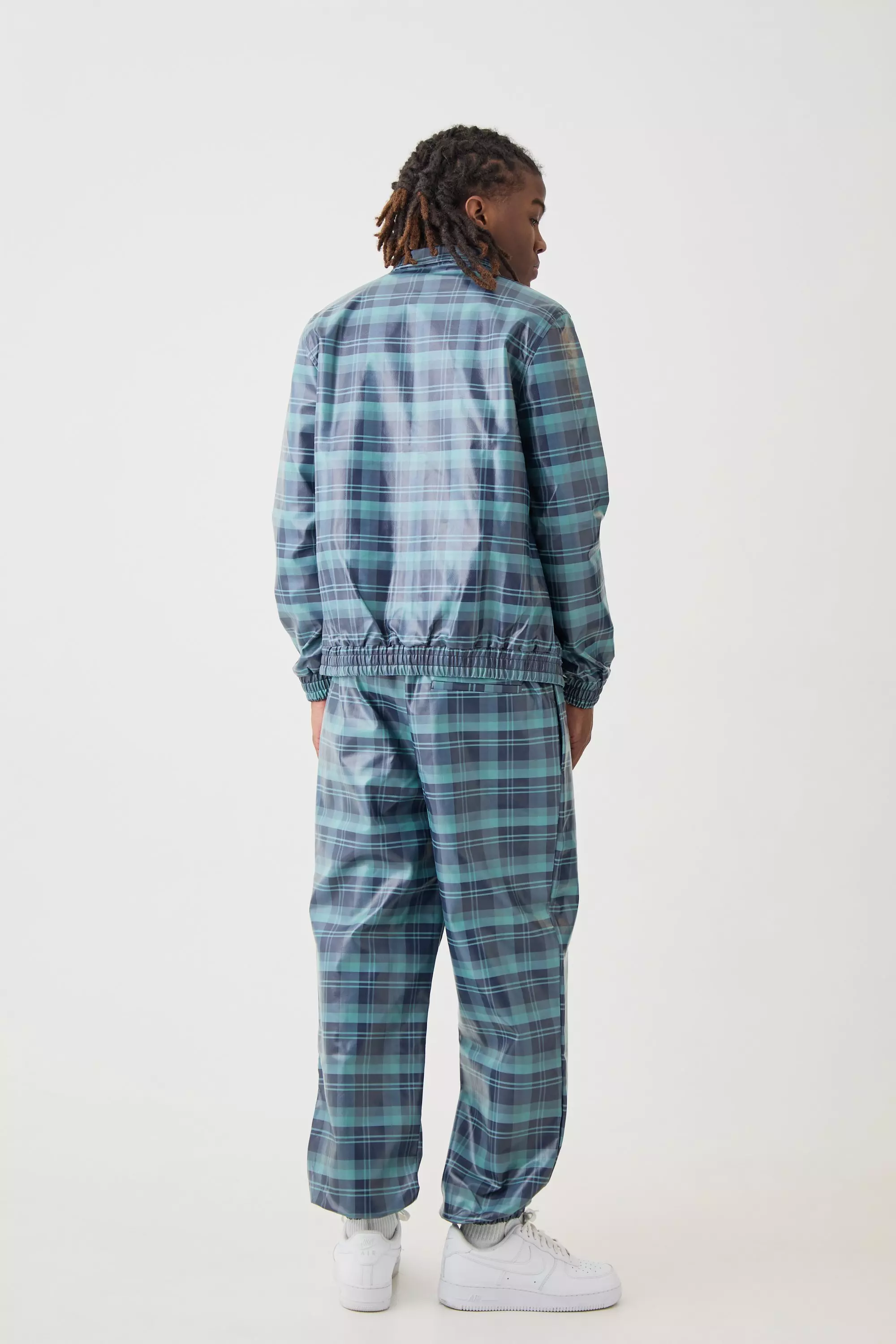 Navy Zip Through Check Pu Harrington alternative image