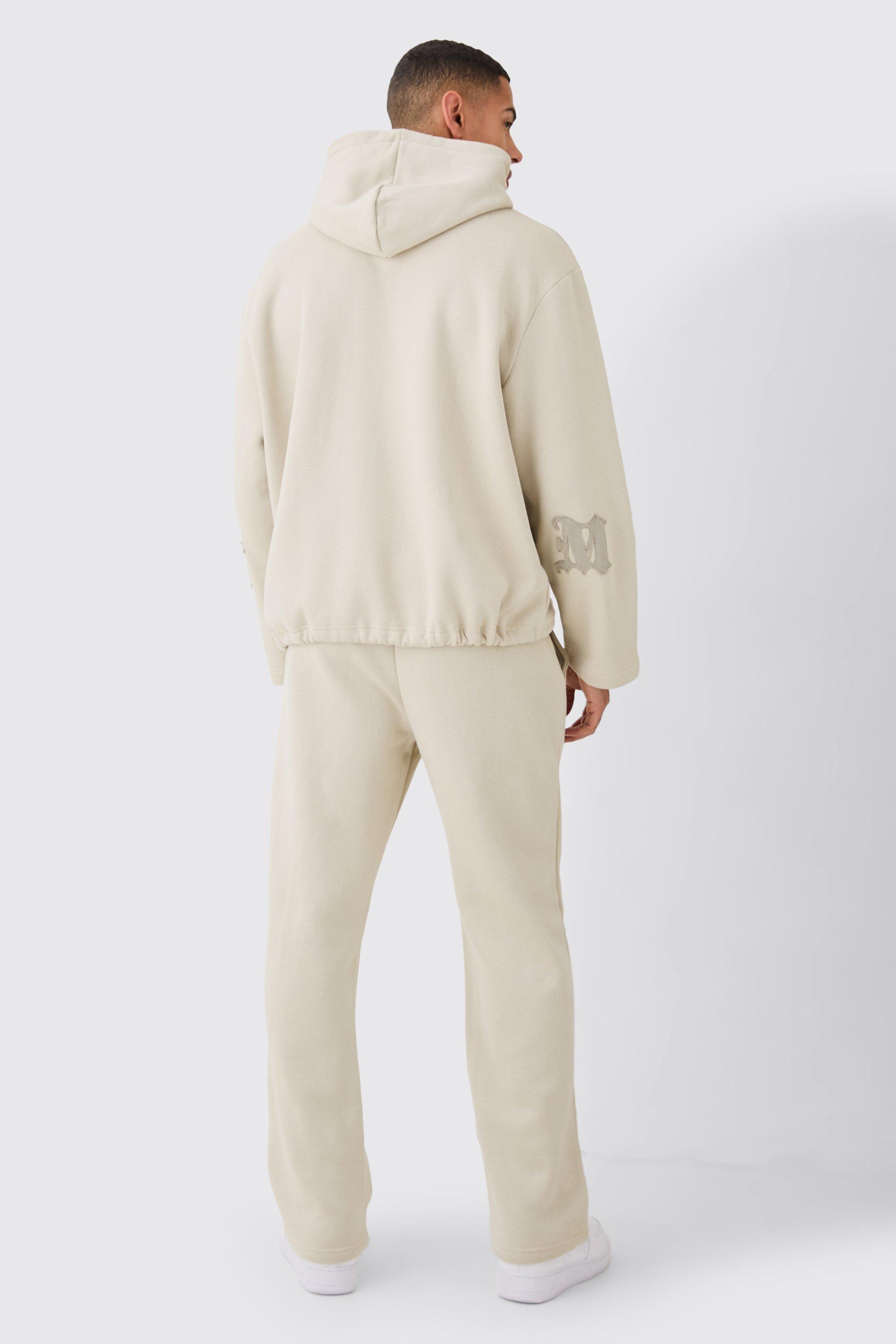 Oversized All Over Applique Open Hem Tracksuit