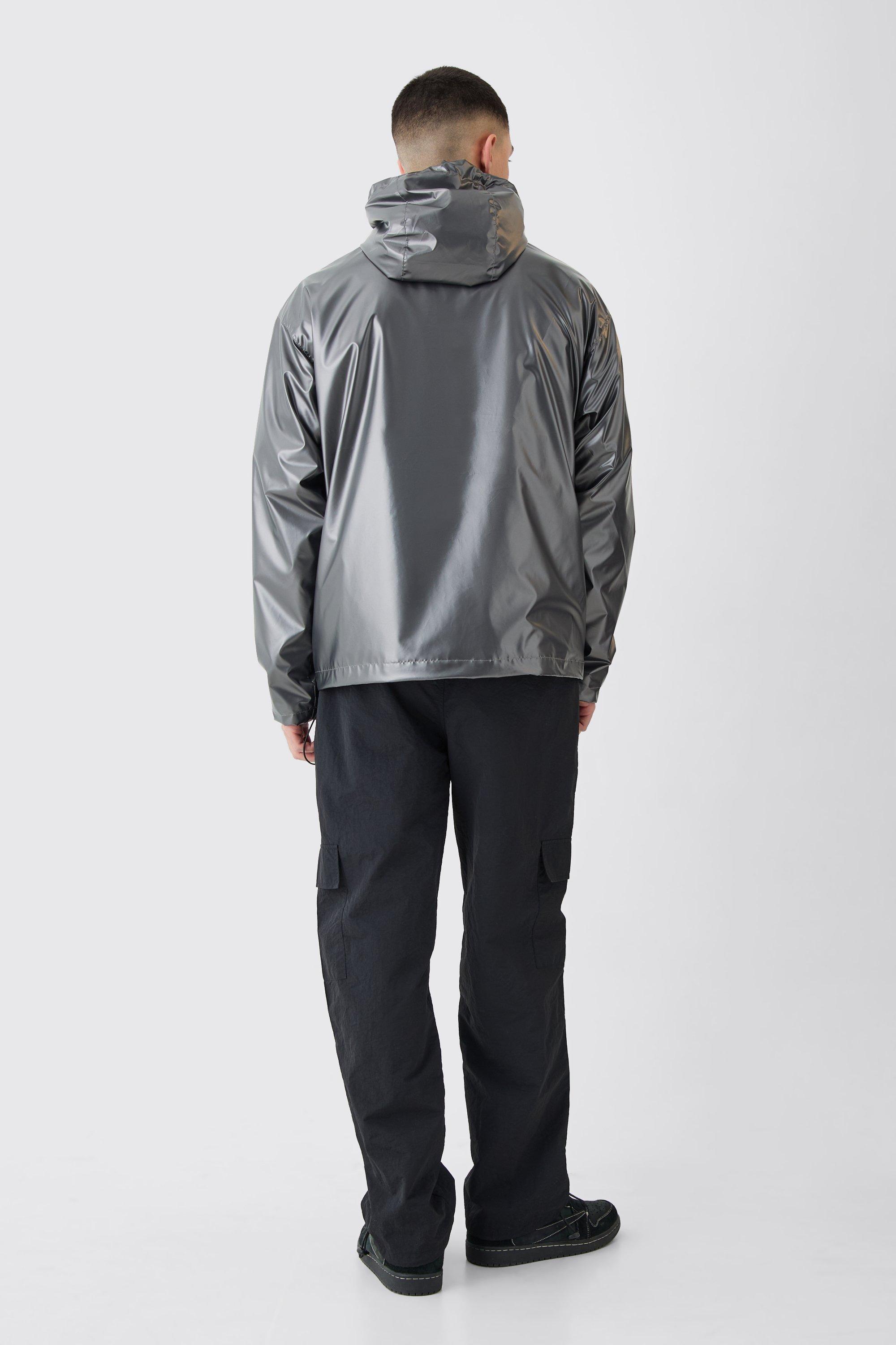 Metallic windbreaker mens best sale