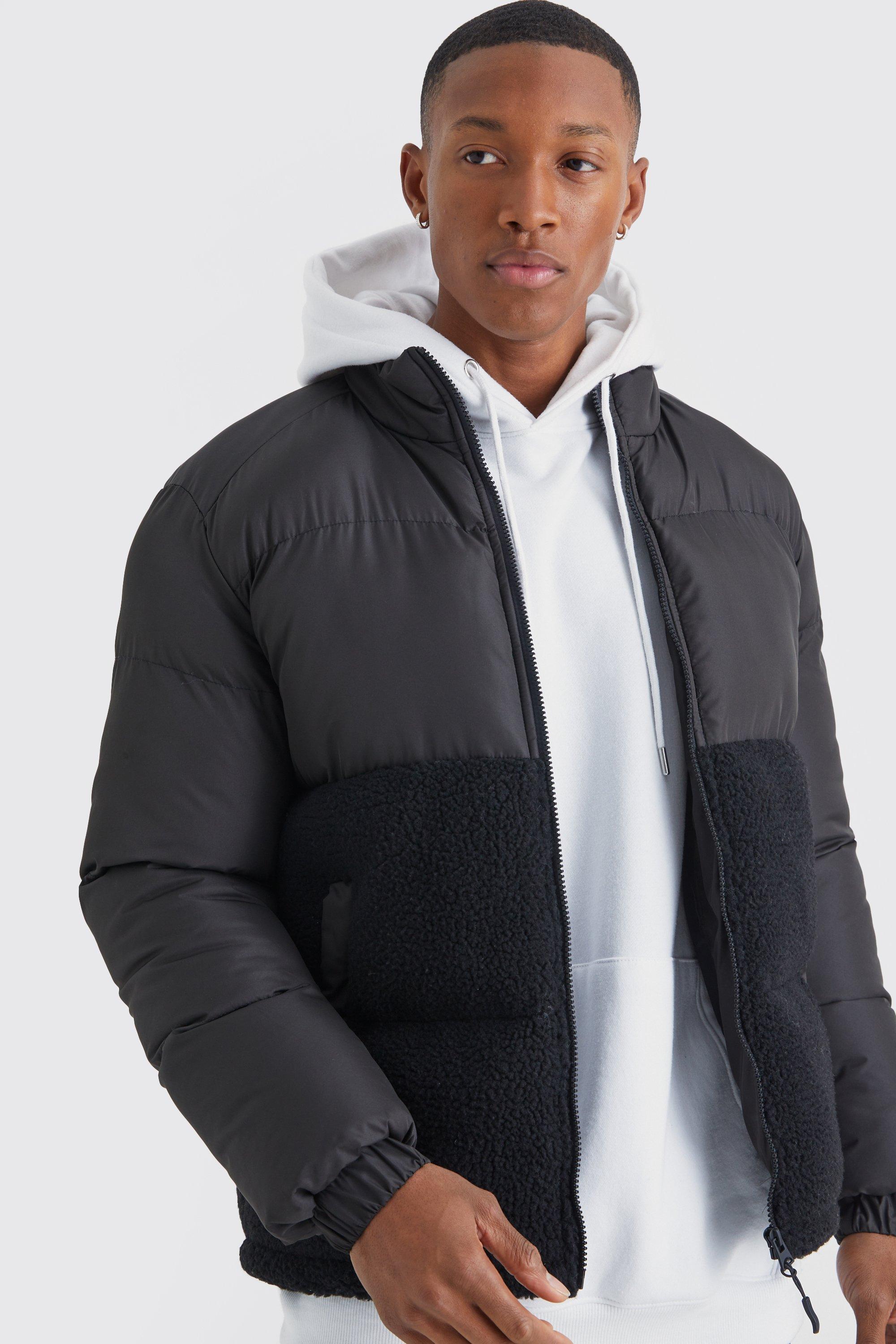 North face shop panel padded jacket