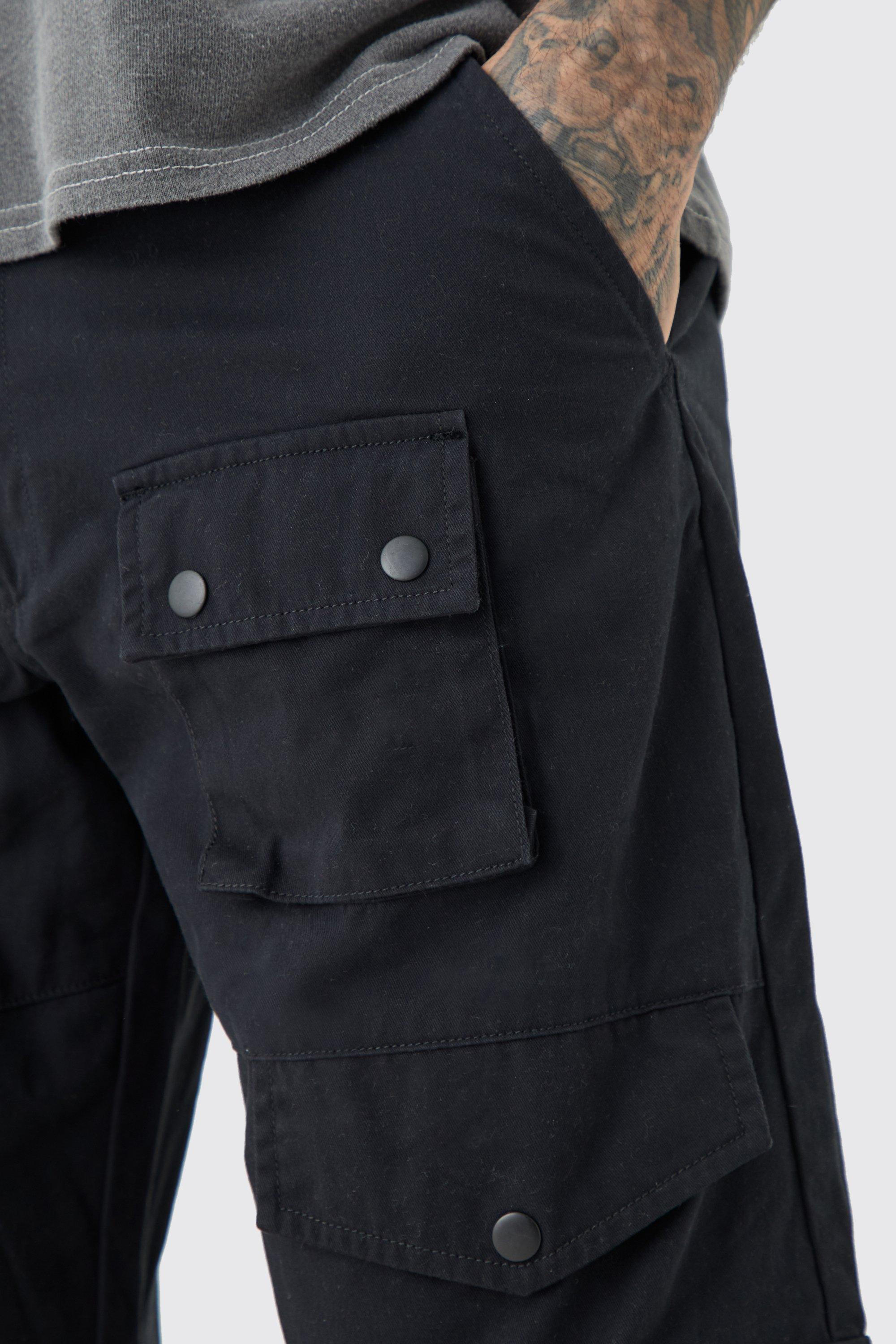 Tall Relaxed Fit Twill Cargo Pants | boohoo USA