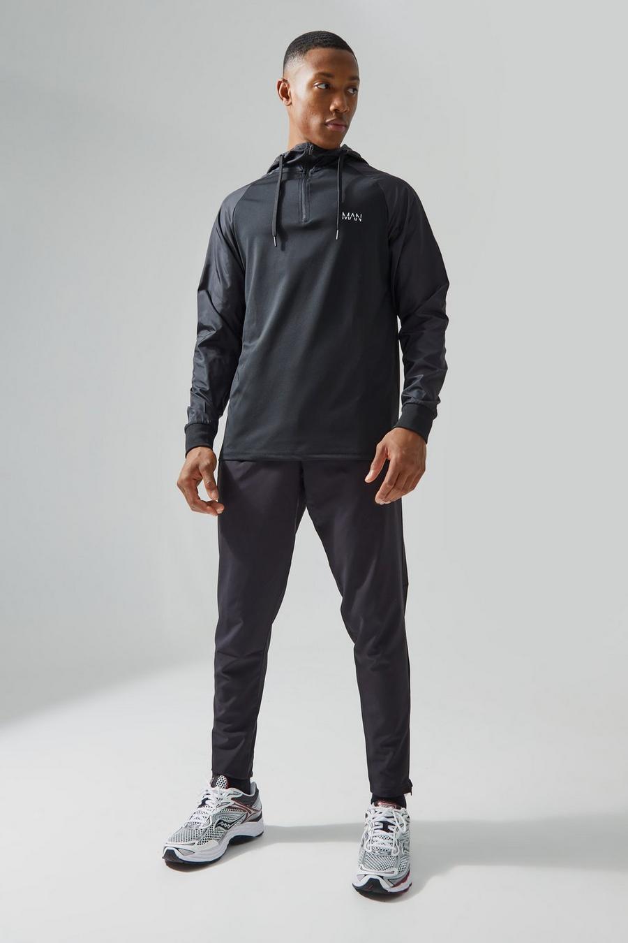 Black Man Active Hooded Tracksuit