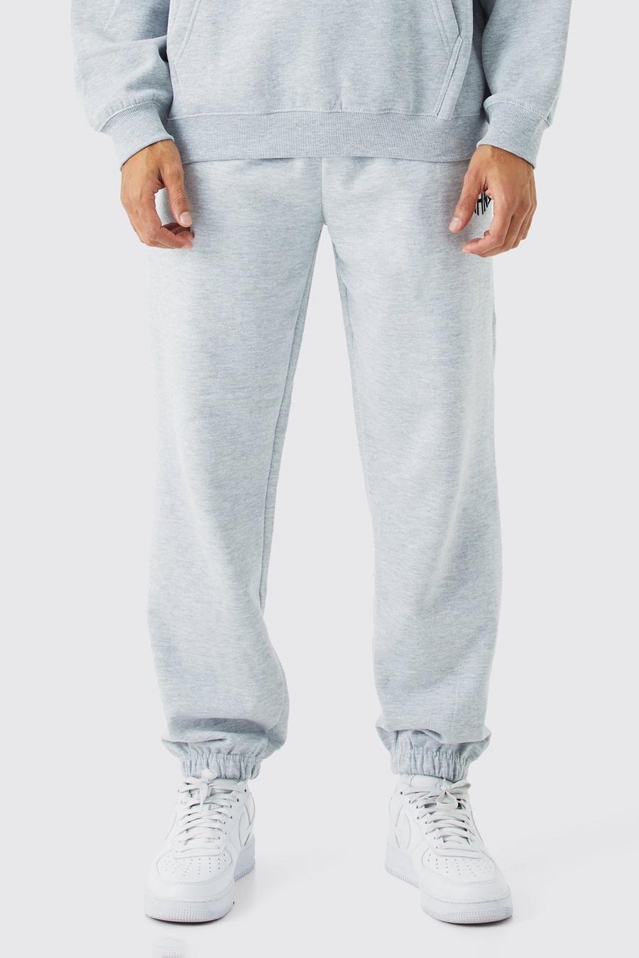 Pantaloni tuta Man oversize Basic, Grey marl image number 1
