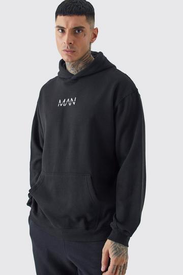 Black Tall Man Dash Oversized Hoodie