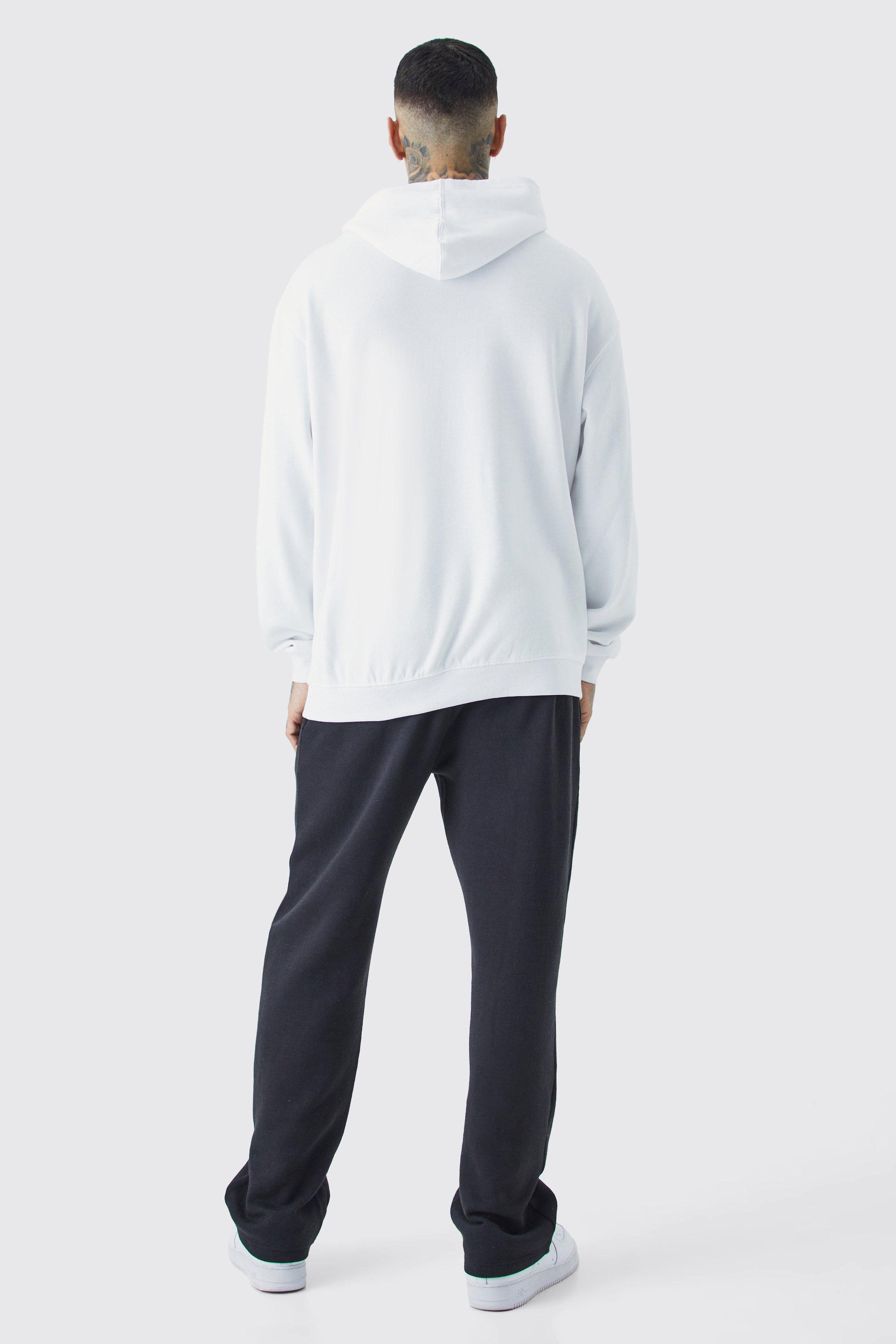 White boohoo man hoodie new arrivals