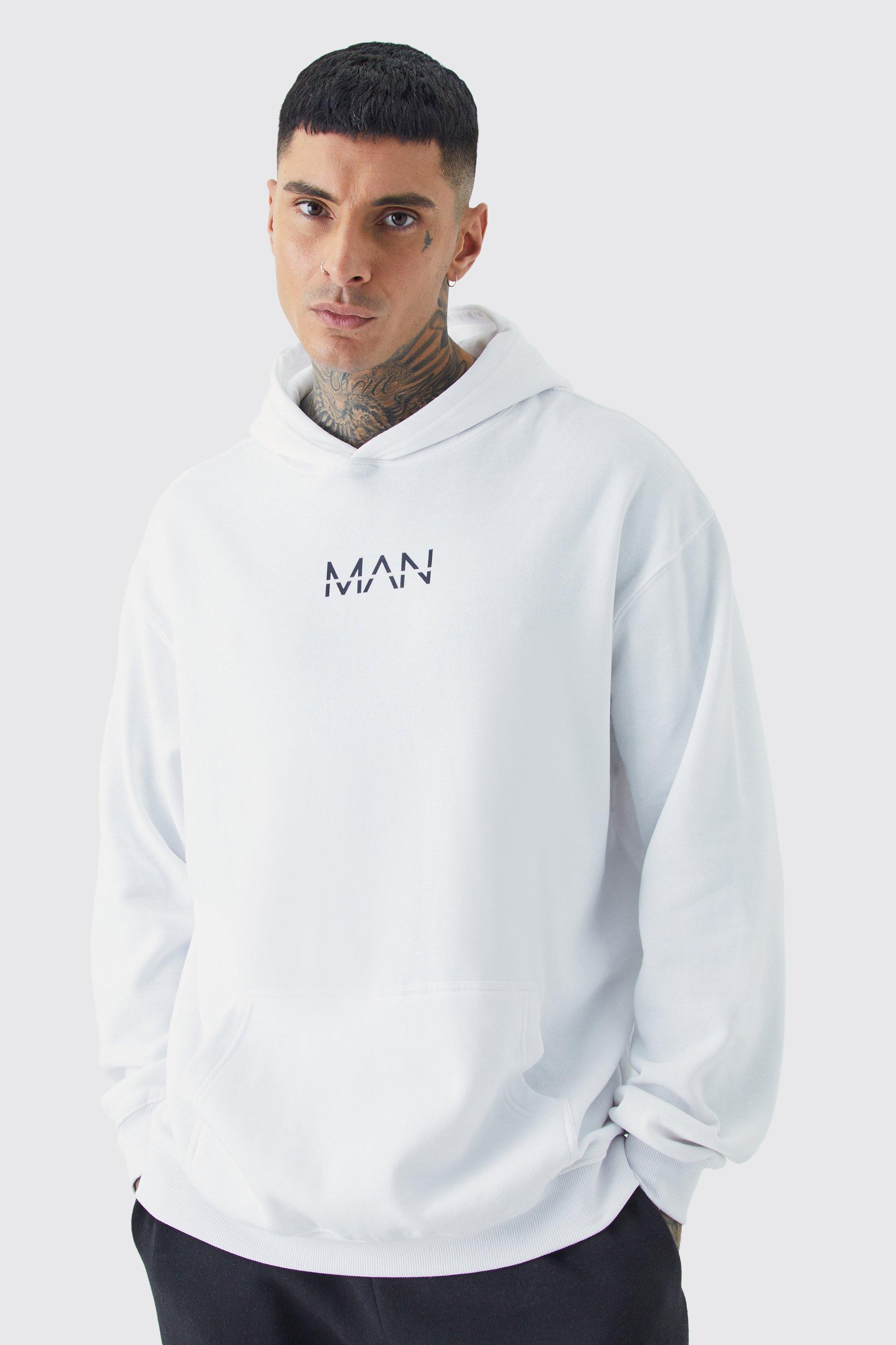 Boohoo man 2025 white hoodie