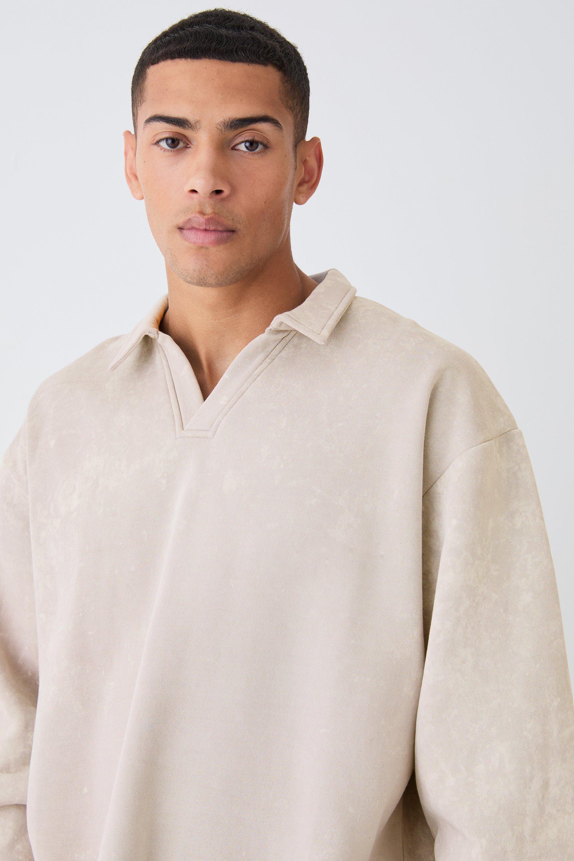 Oversized polo online sweatshirt