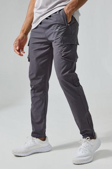 Man Active Gym Technical Cargo Jogger charcoal