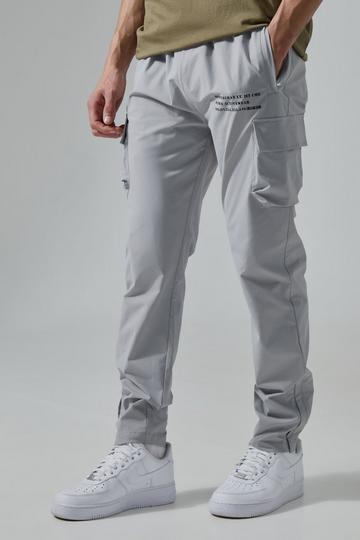 Man Active Gym Technical Cargo Sweatpant light grey