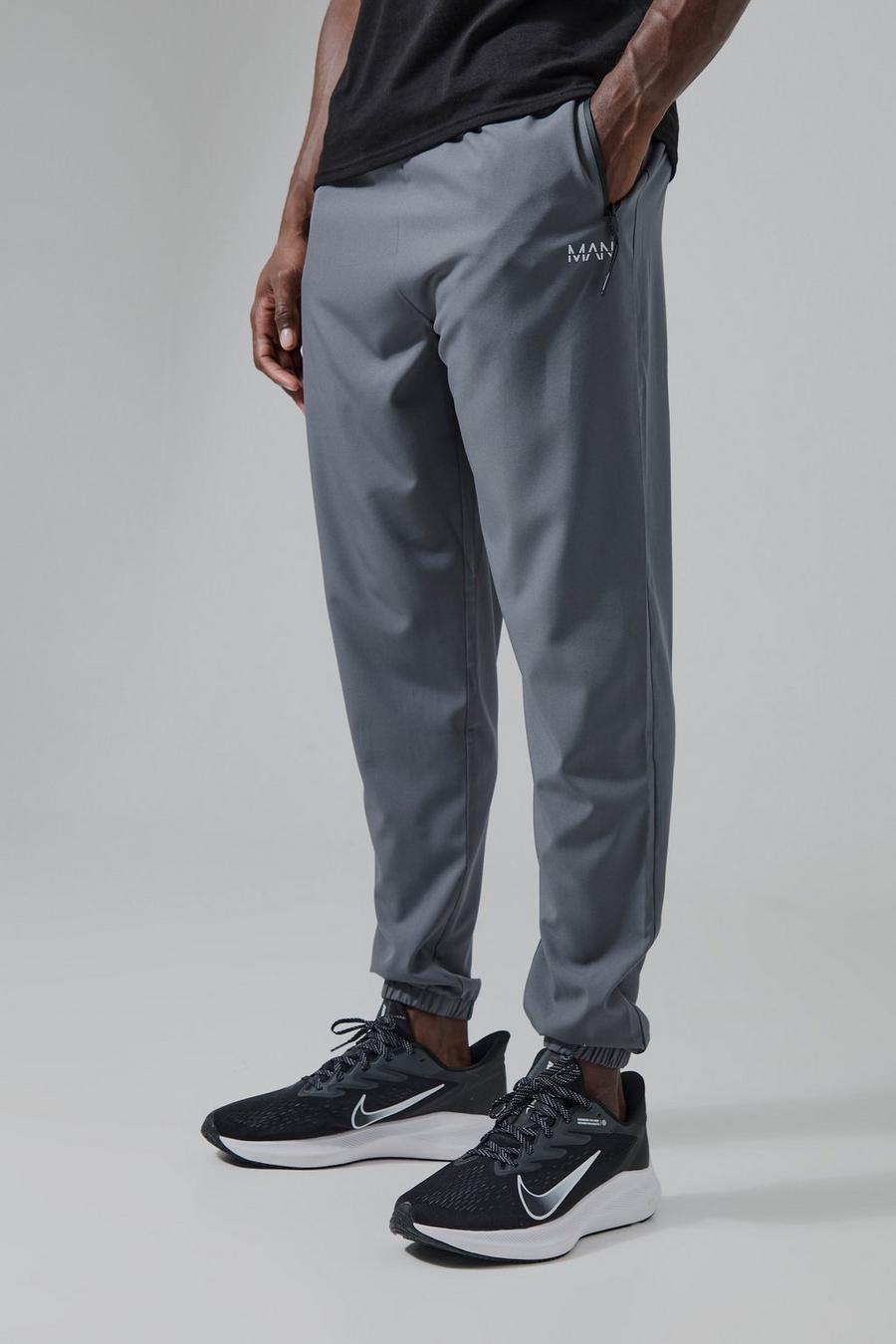 Charcoal Man Active Gym Tapered Jogger image number 1