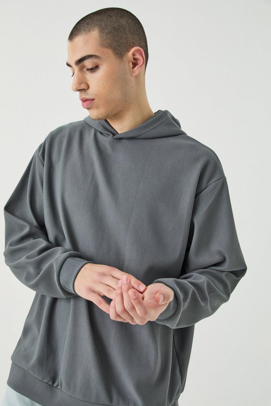 Navy Oversized Ottoman Hoodie image number 1