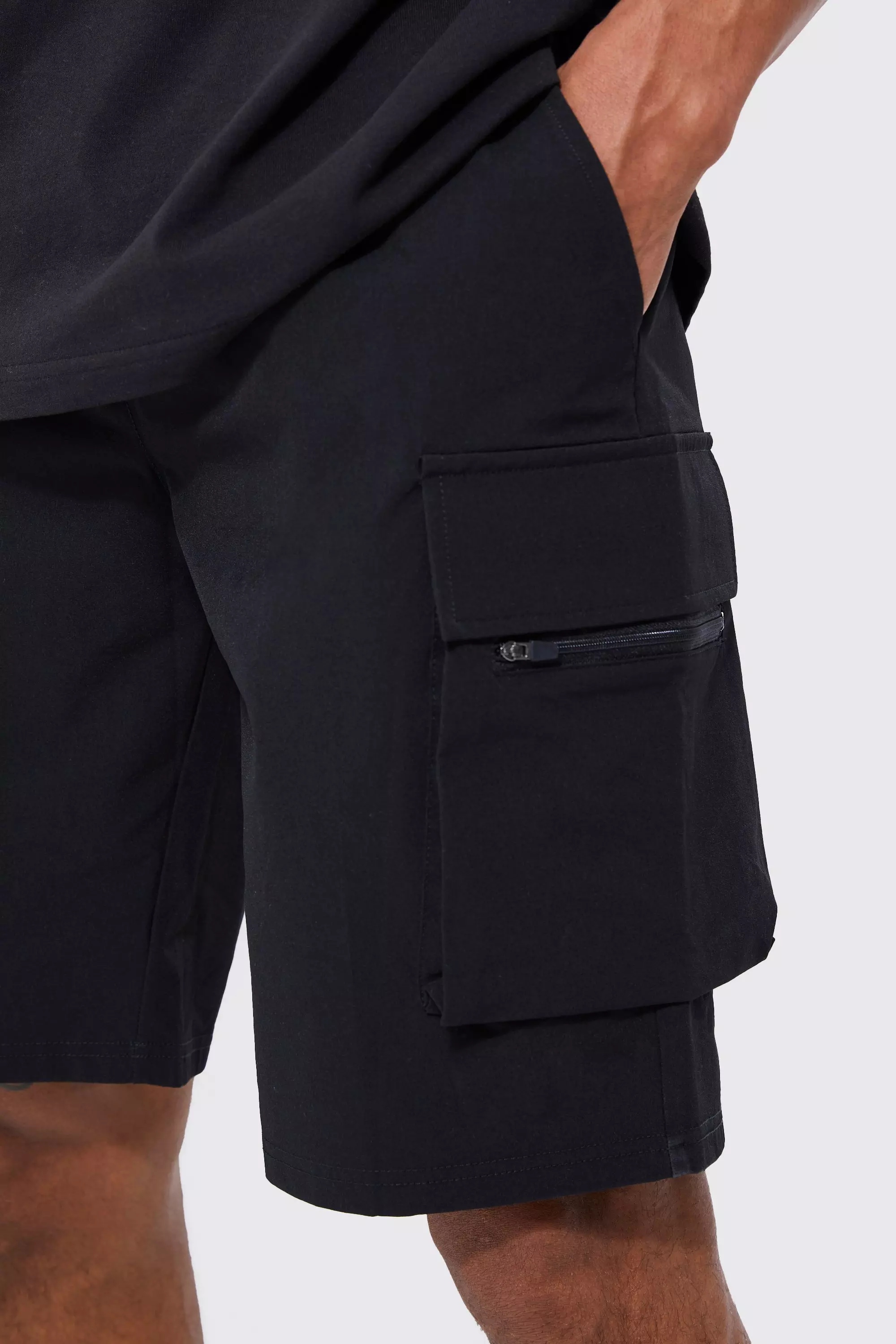 Men's stretch cargo shorts store