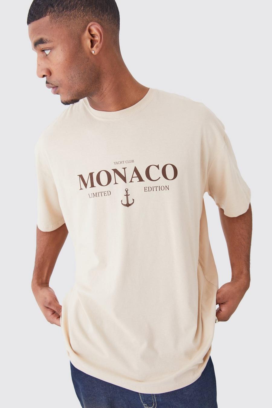 Sand Tall Oversized Monaco Limited Edition T-shirt image number 1