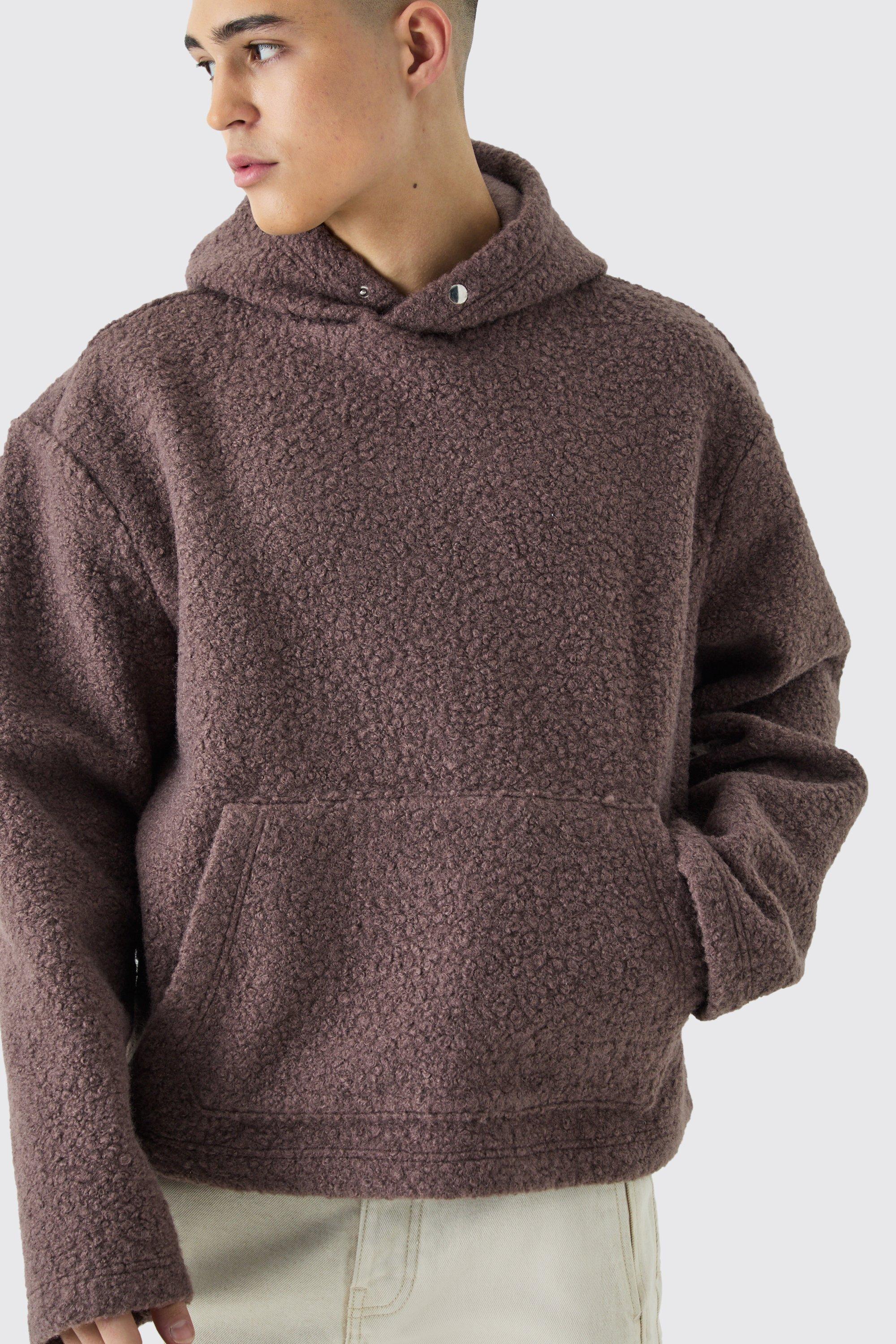 Oversized Boxy Boucle Borg Hoodie