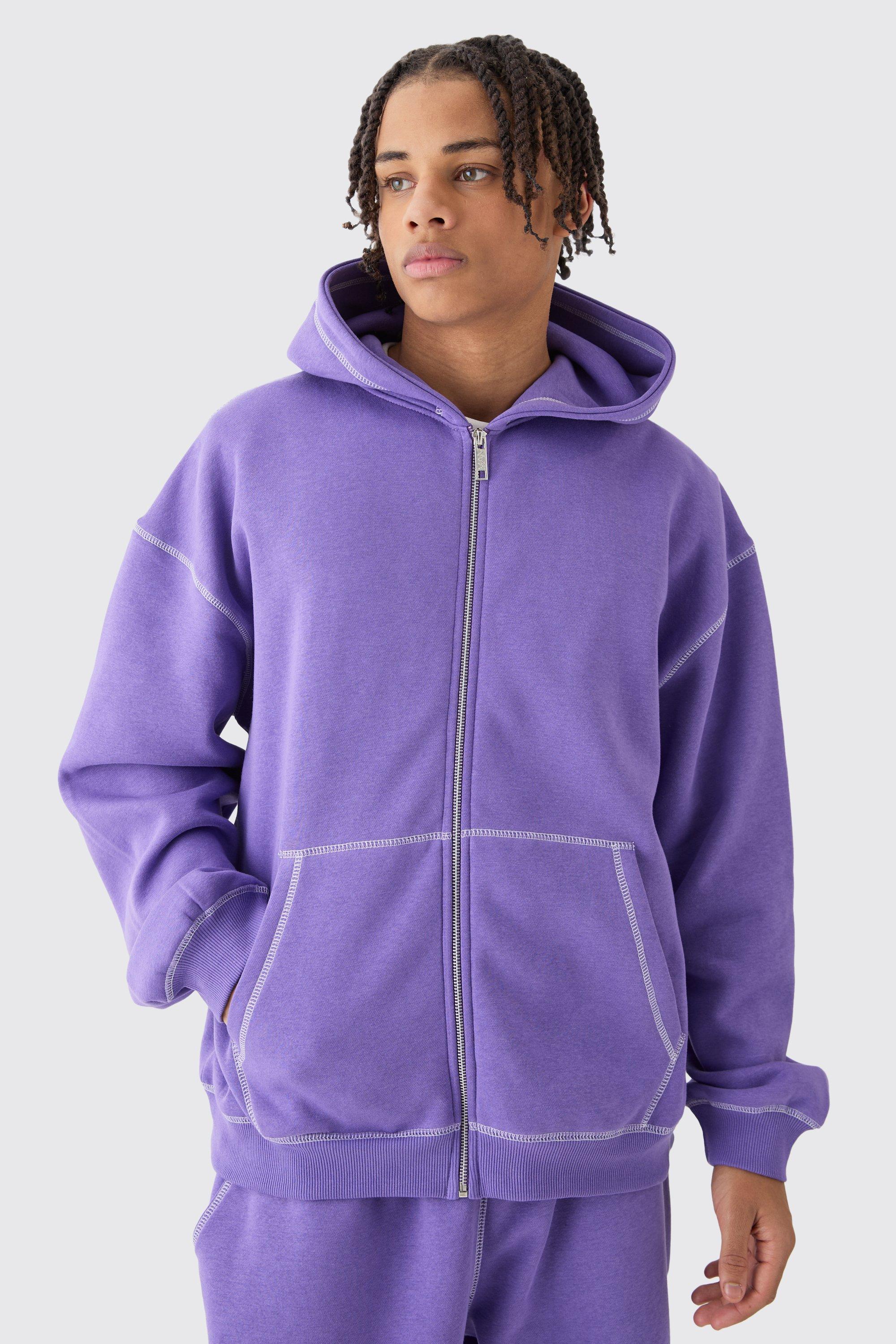 Light purple 2024 zip up hoodie