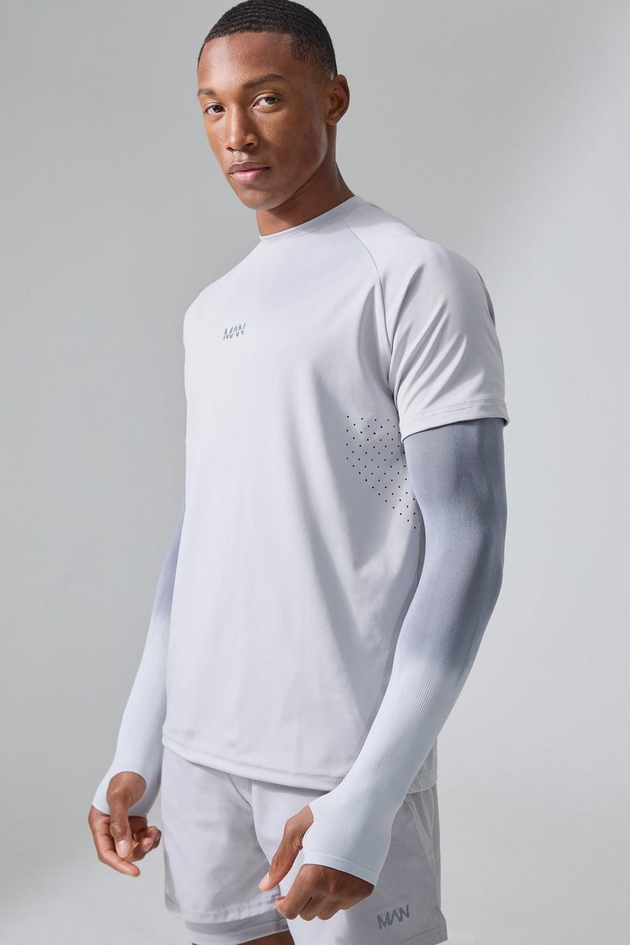 Grey Man Active Seamless Ombre Arm Sleeves image number 1