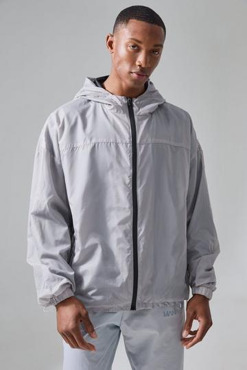 Black Man Active Mesh Lined Windbreaker