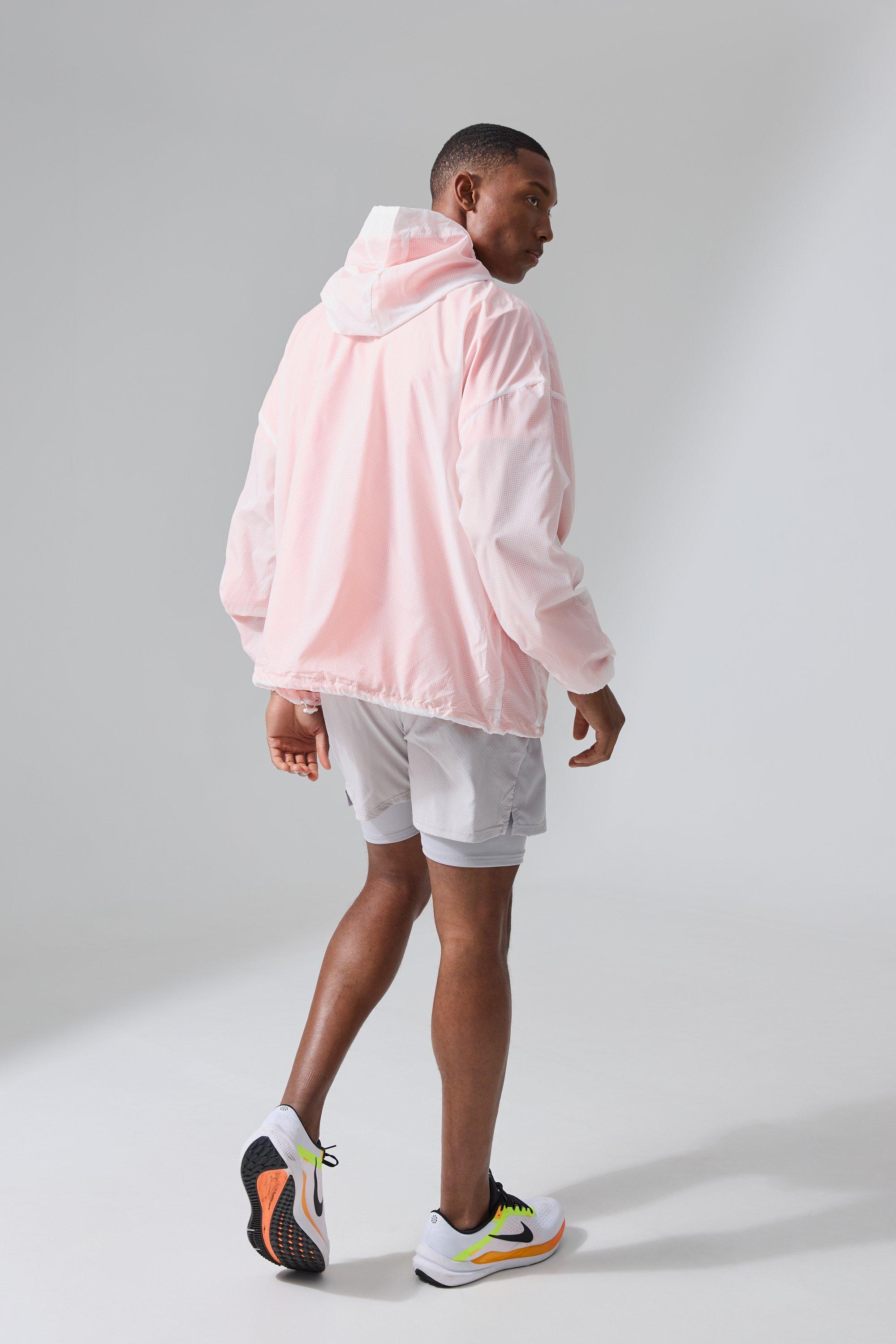 Pink mesh windbreaker best sale