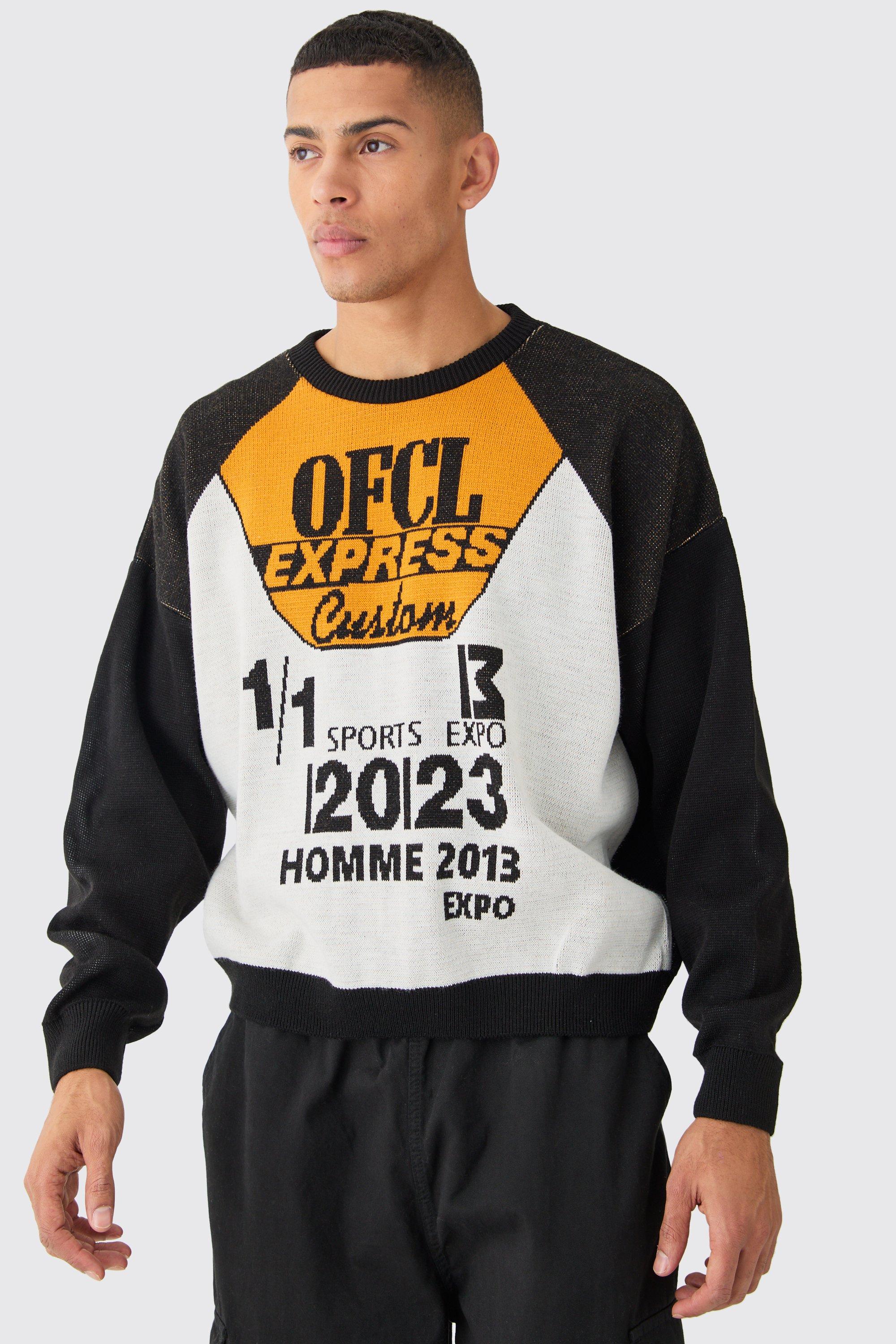 Oversized sports jumper clearance