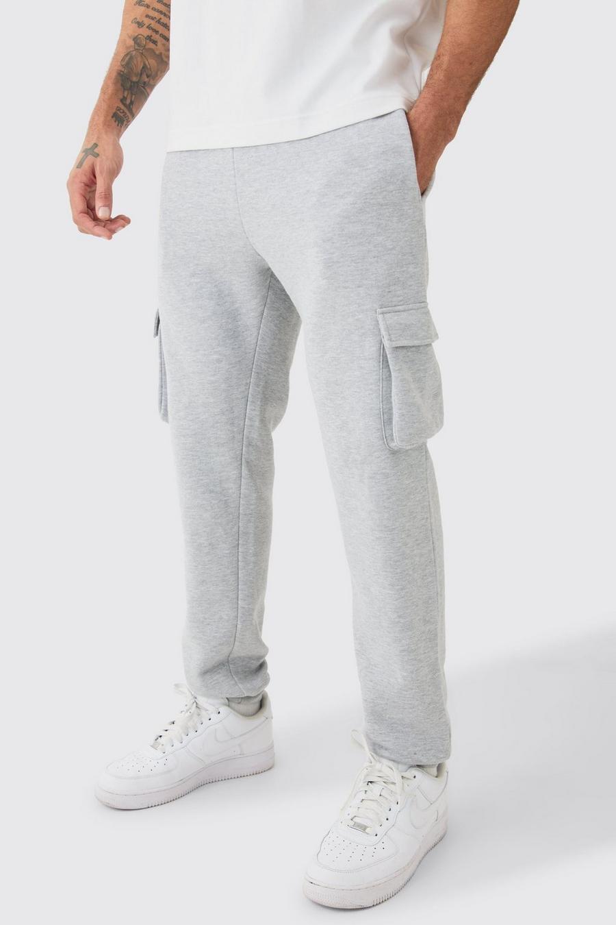 Pantaloni tuta Cargo Regular Fit, Grey marl image number 1