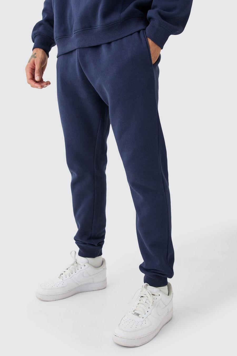 Pantaloni tuta Basic Slim Fit, Navy image number 1