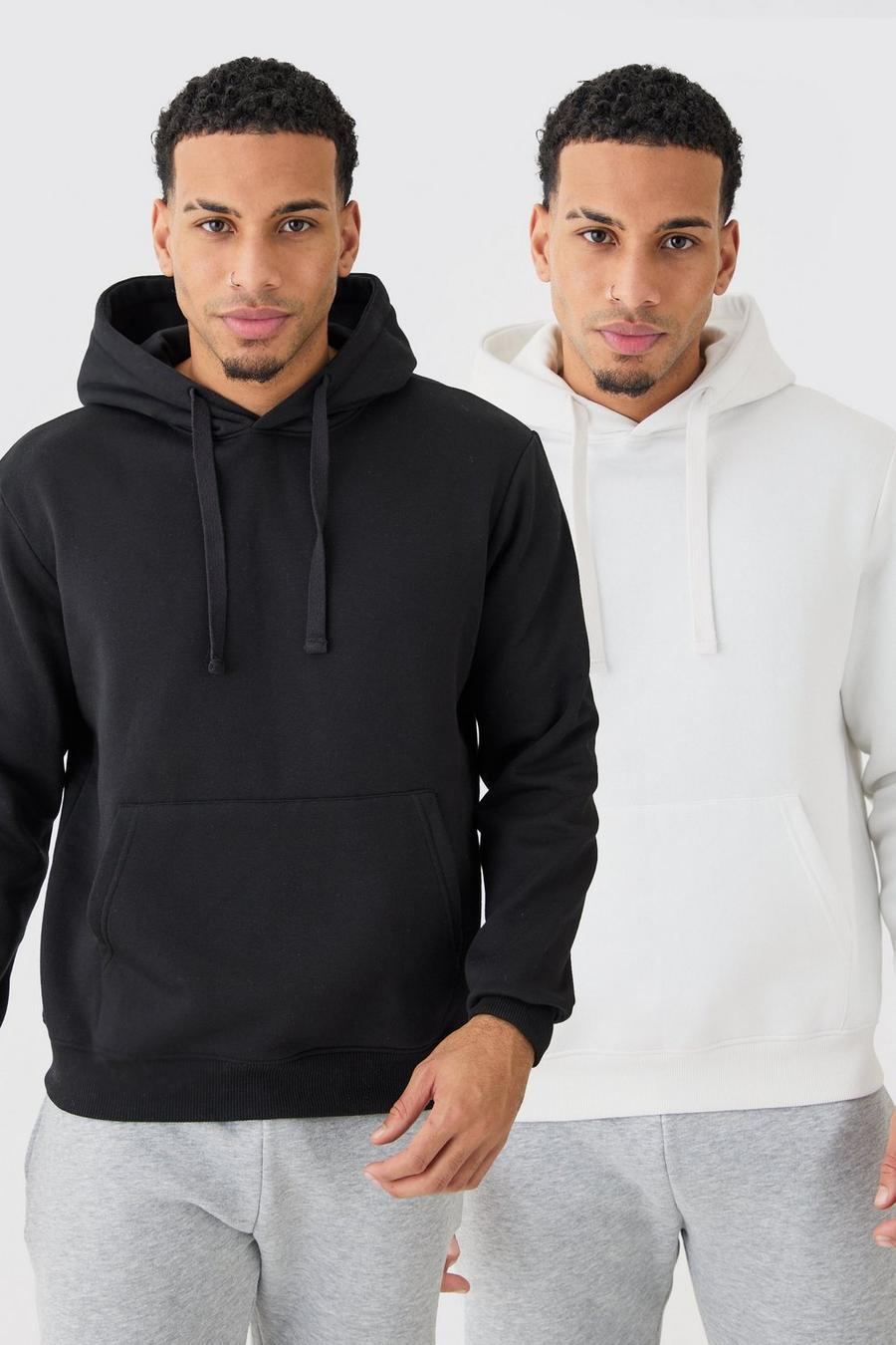 Lot de 2 sweats à capuche à enfiler, Multi