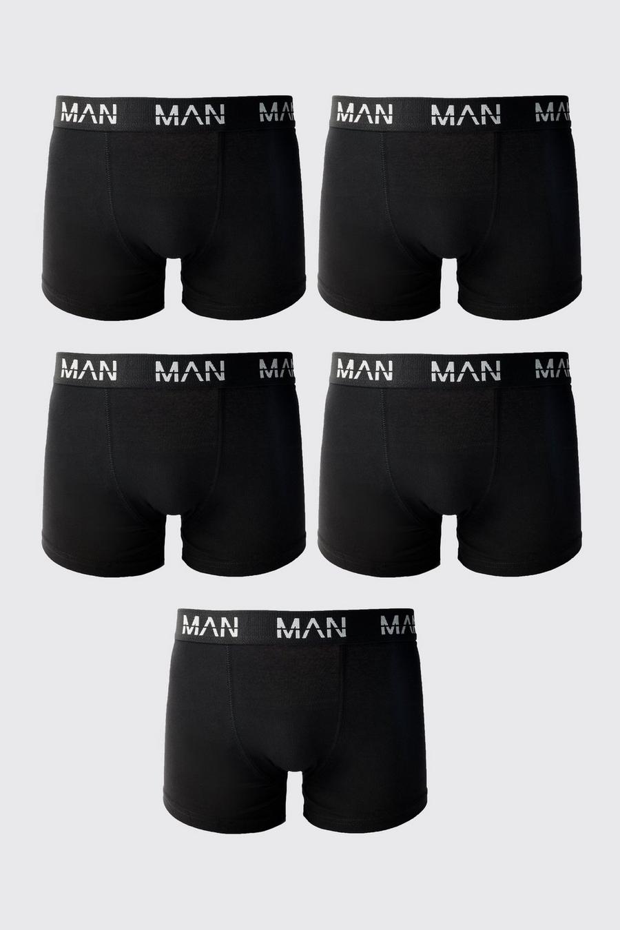 5er-Pack Man Boxershorts, Black