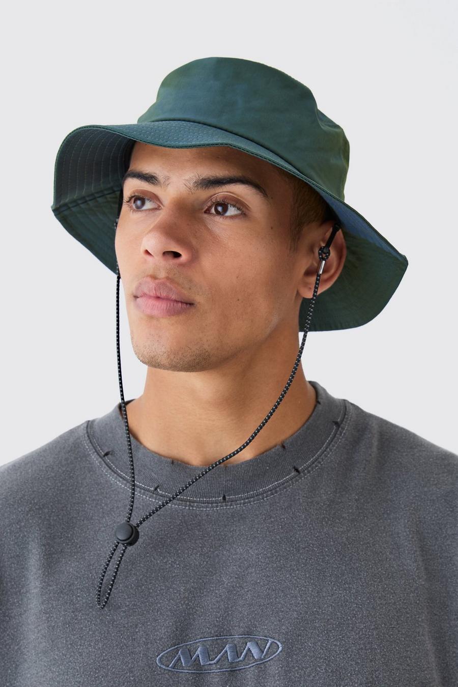 Green Iridescent Boonie Bucket Hat image number 1