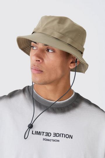 Fisherman Style Bucket Hat In Beige beige