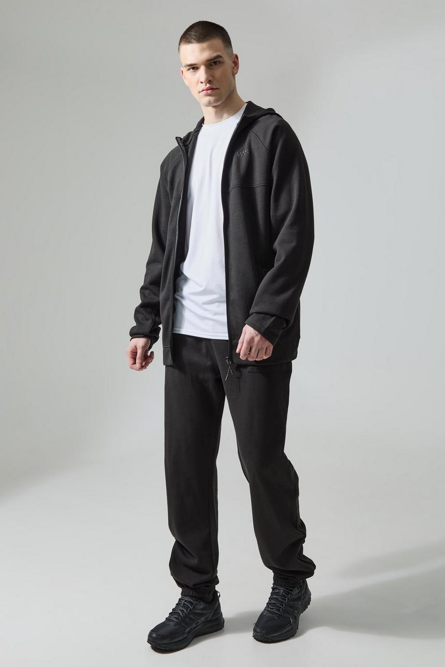 Black Tall Man Active Tech Tracksuit image number 1