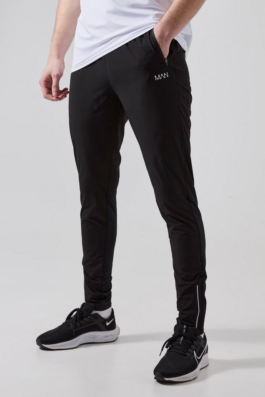 Pack de 2 pantalones de chándal Tall MAN Active deportivos ligeros, Black image number 1