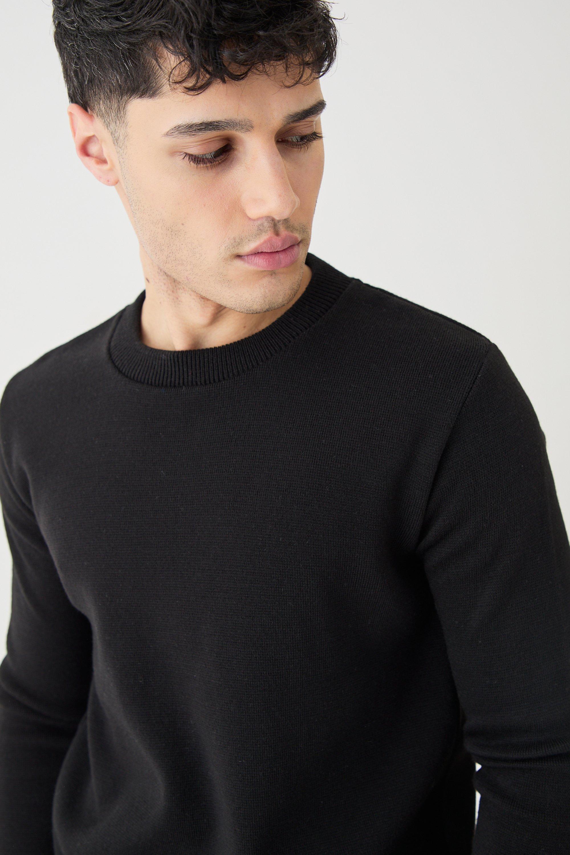 Black store knitted jumper